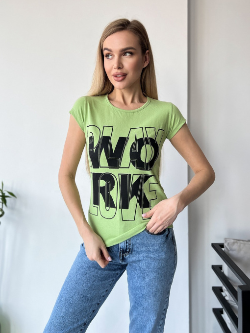 Футболка ISSA Plus модель WN20-432_lightgreen Фото