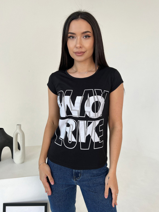 Футболка ISSA Plus модель WN20-432_black Фото