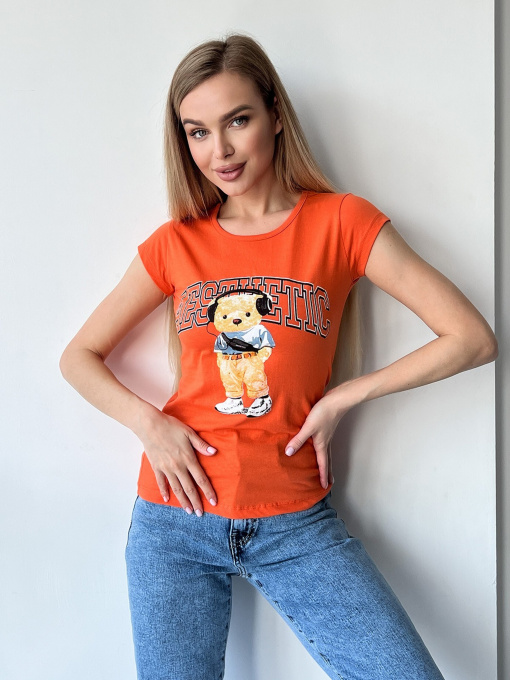 Футболка ISSA Plus модель WN20-433_orange Фото