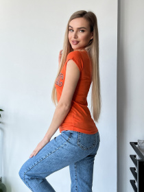 Футболка ISSA Plus модель WN20-433_orange Фото