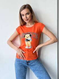 Футболка ISSA Plus модель WN20-433_orange Фото