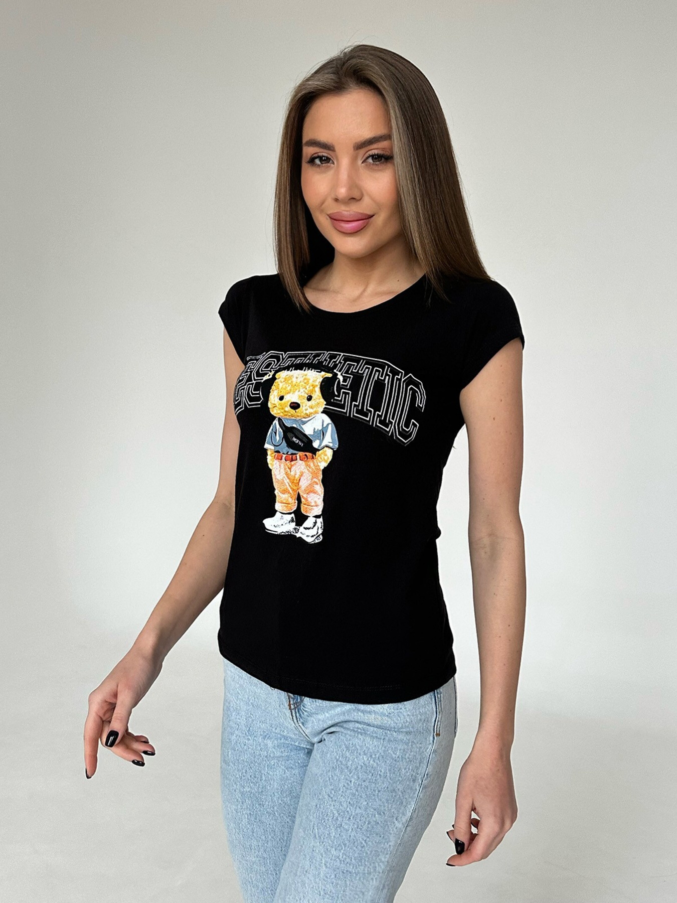 Футболка ISSA Plus модель WN20-433_black Фото