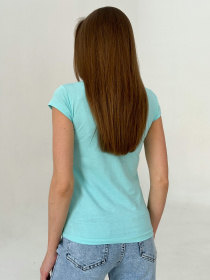 Футболка ISSA Plus модель WN20-434_turquoise Фото