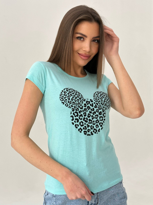 Футболка ISSA Plus модель WN20-434_turquoise Фото