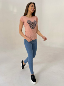 Футболка ISSA Plus модель WN20-434_peach Фото