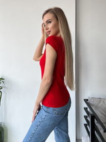 Футболка ISSA Plus модель WN20-435_red Фото