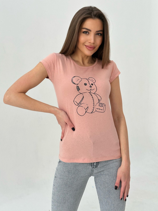 Футболка ISSA Plus модель WN20-435_peach Фото