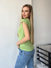 Футболка ISSA Plus модель WN20-435_lightgreen Фото