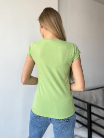 Футболка ISSA Plus модель WN20-435_lightgreen Фото