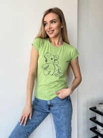 Футболка ISSA Plus модель WN20-435_lightgreen Фото