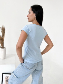 Футболка ISSA Plus модель WN20-436_blue Фото