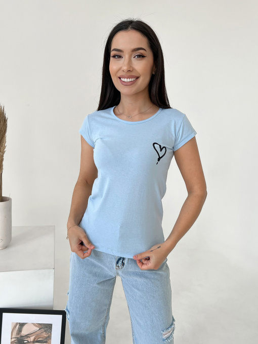 Футболка ISSA Plus модель WN20-436_blue Фото