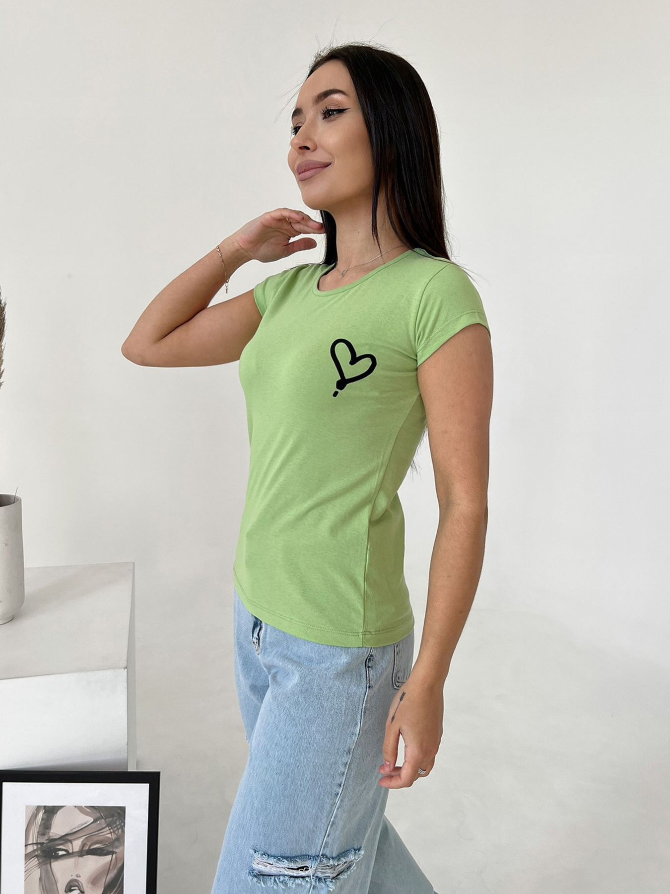 Футболка ISSA Plus модель WN20-436_lightgreen Фото