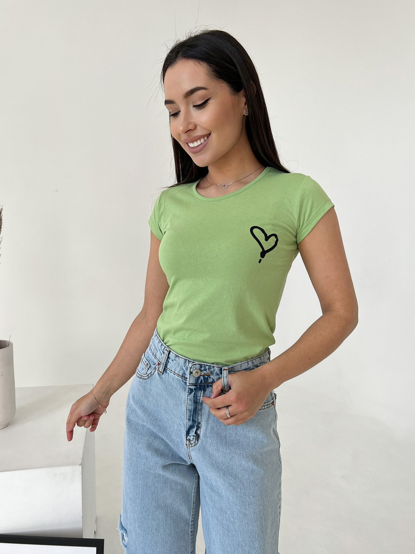 Футболка ISSA Plus модель WN20-436_lightgreen Фото