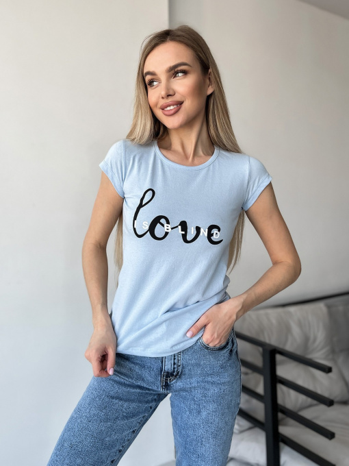 Футболка ISSA Plus модель WN20-439_blue Фото