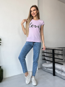 Футболка ISSA Plus модель WN20-439_lilac Фото