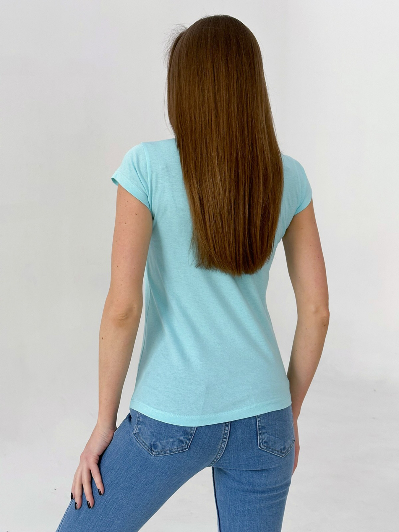 Футболка ISSA Plus модель WN20-440_turquoise Фото