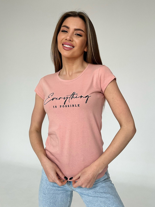 Футболка ISSA Plus модель WN20-440_peach Фото