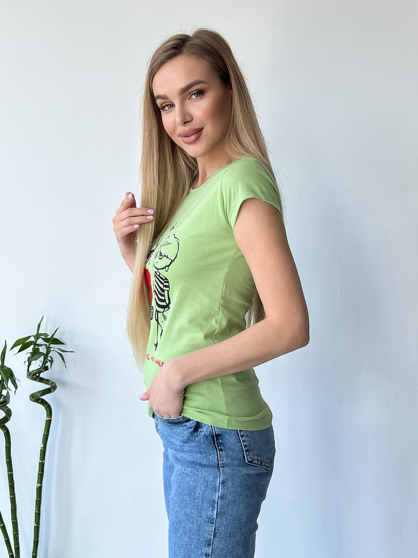 Футболка ISSA Plus модель WN20-441_lightgreen Фото
