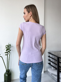 Футболка ISSA Plus модель WN20-441_lilac Фото