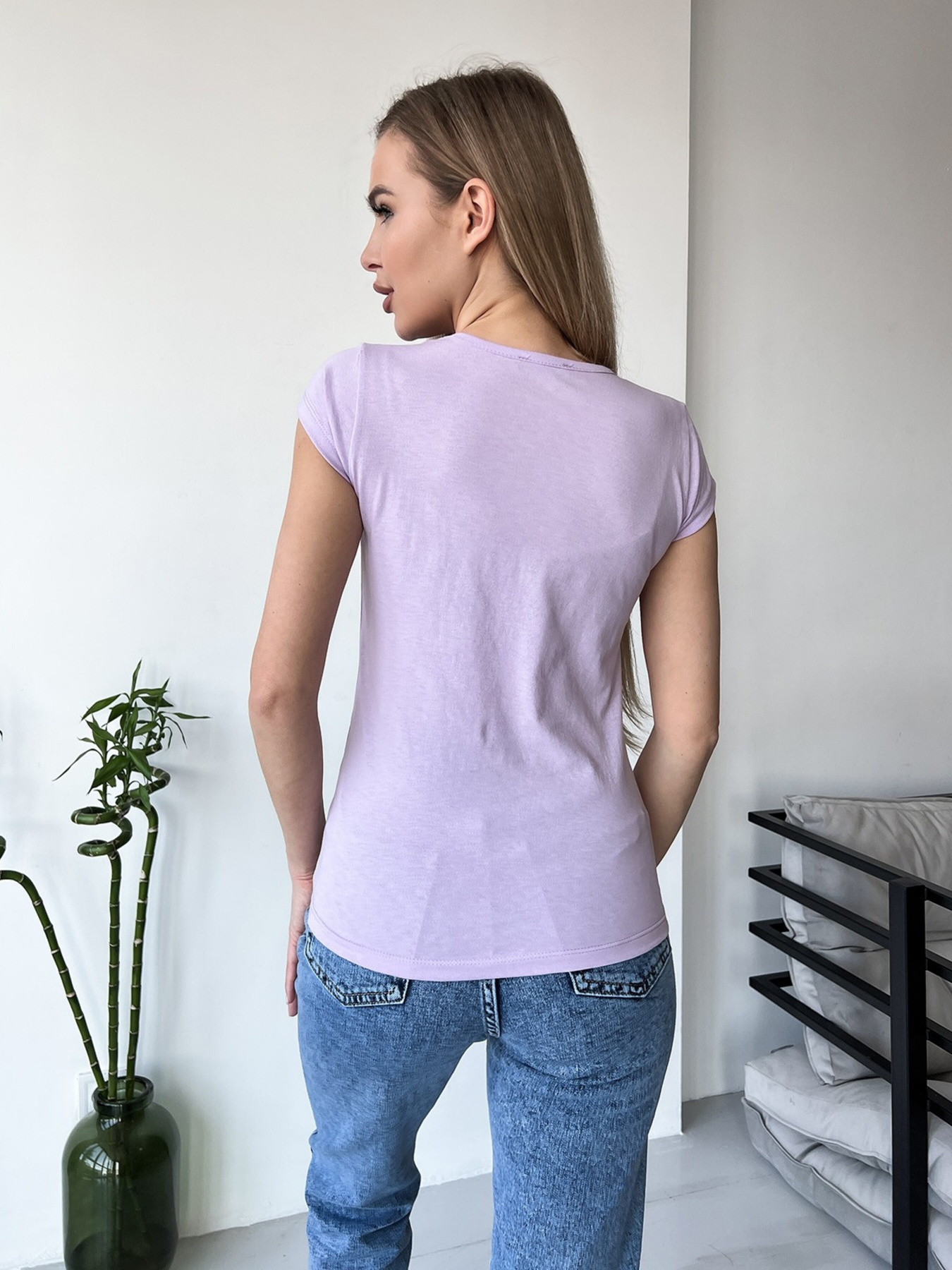 Футболка ISSA Plus модель WN20-441_lilac Фото