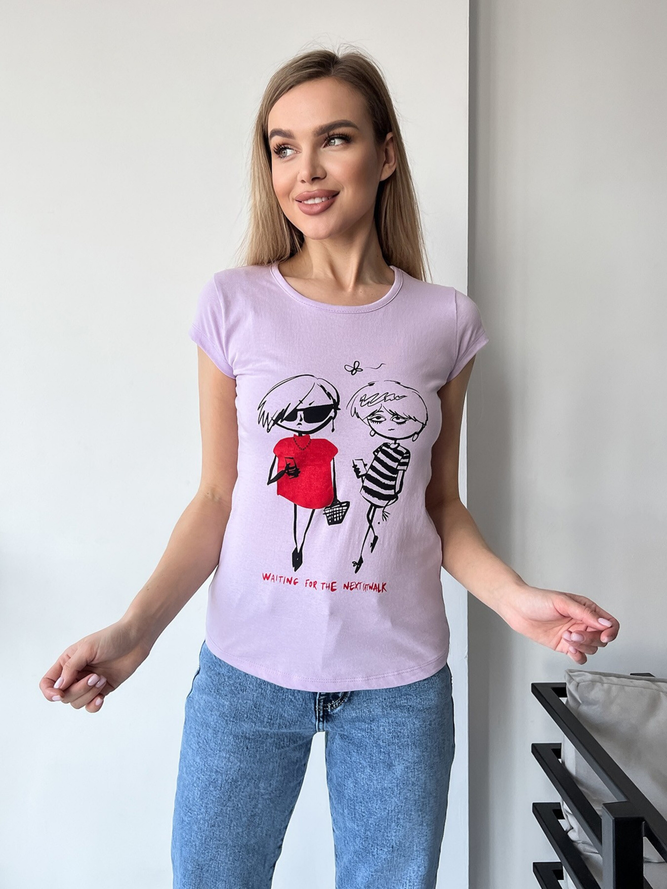 Футболка ISSA Plus модель WN20-441_lilac Фото