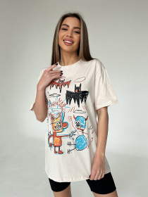 Футболка ISSA Plus модель WN20-442_beige Фото