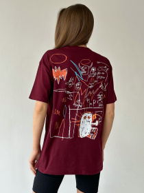 Футболка ISSA Plus модель WN20-442_burgundy Фото