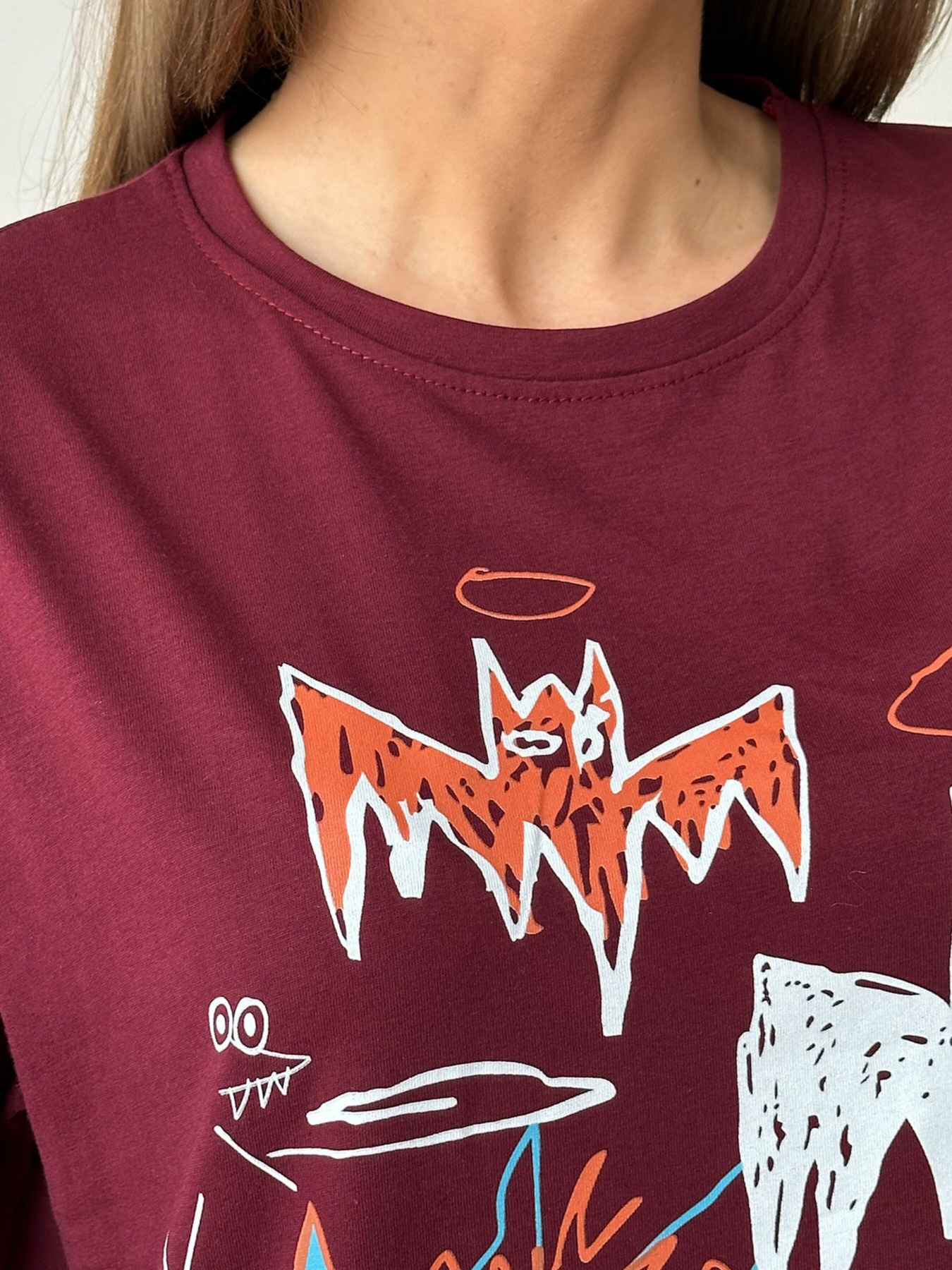 Футболки и поло ISSA Plus модель WN20-442_burgundy Фото