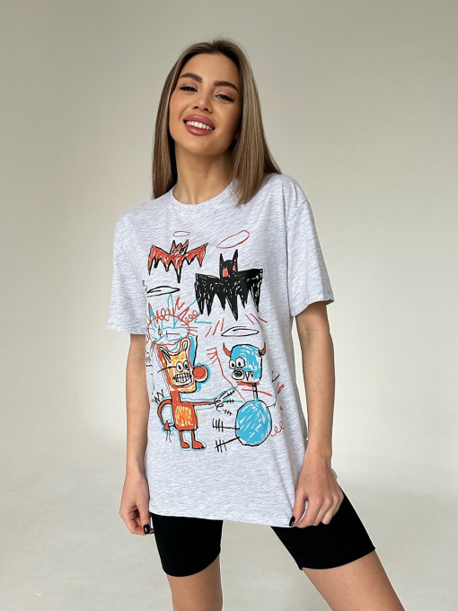 Футболка ISSA Plus модель WN20-442_grey Фото