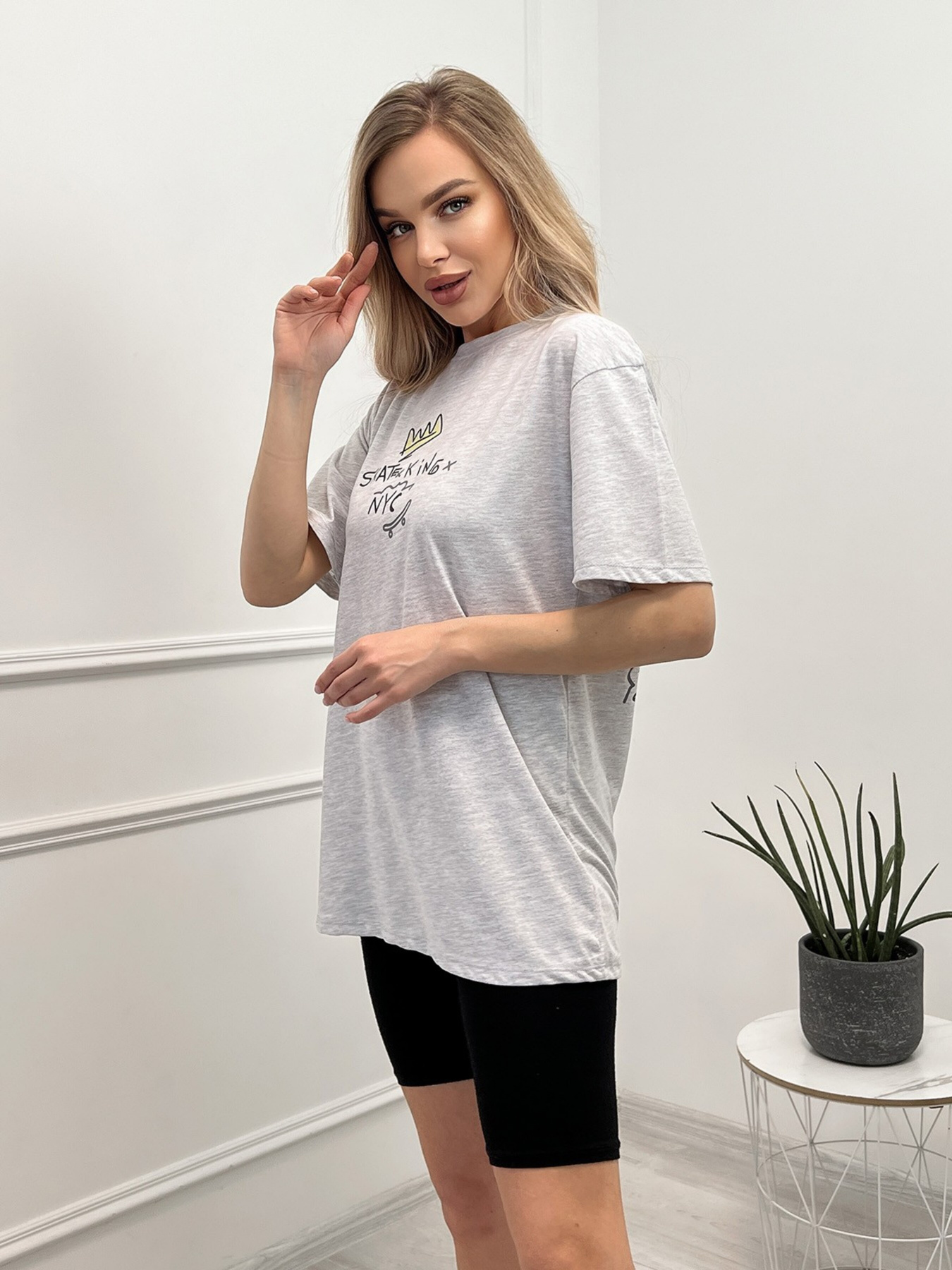 Футболка ISSA Plus модель WN20-443_grey Фото