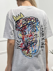 Футболка ISSA Plus модель WN20-443_grey Фото