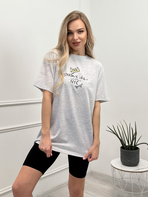 Футболка ISSA Plus модель WN20-443_grey Фото