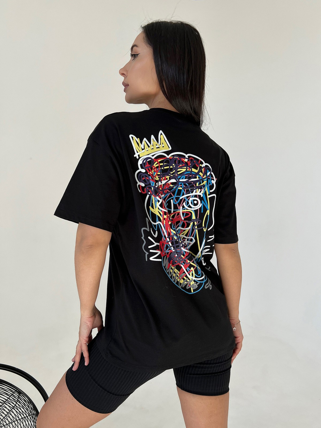 Футболка ISSA Plus модель WN20-443_black Фото