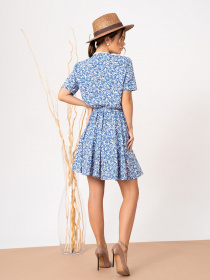 Платье мини ISSA Plus модель 13872_blue Фото