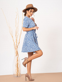 Сукня міні ISSA Plus модель 13872_blue Фото