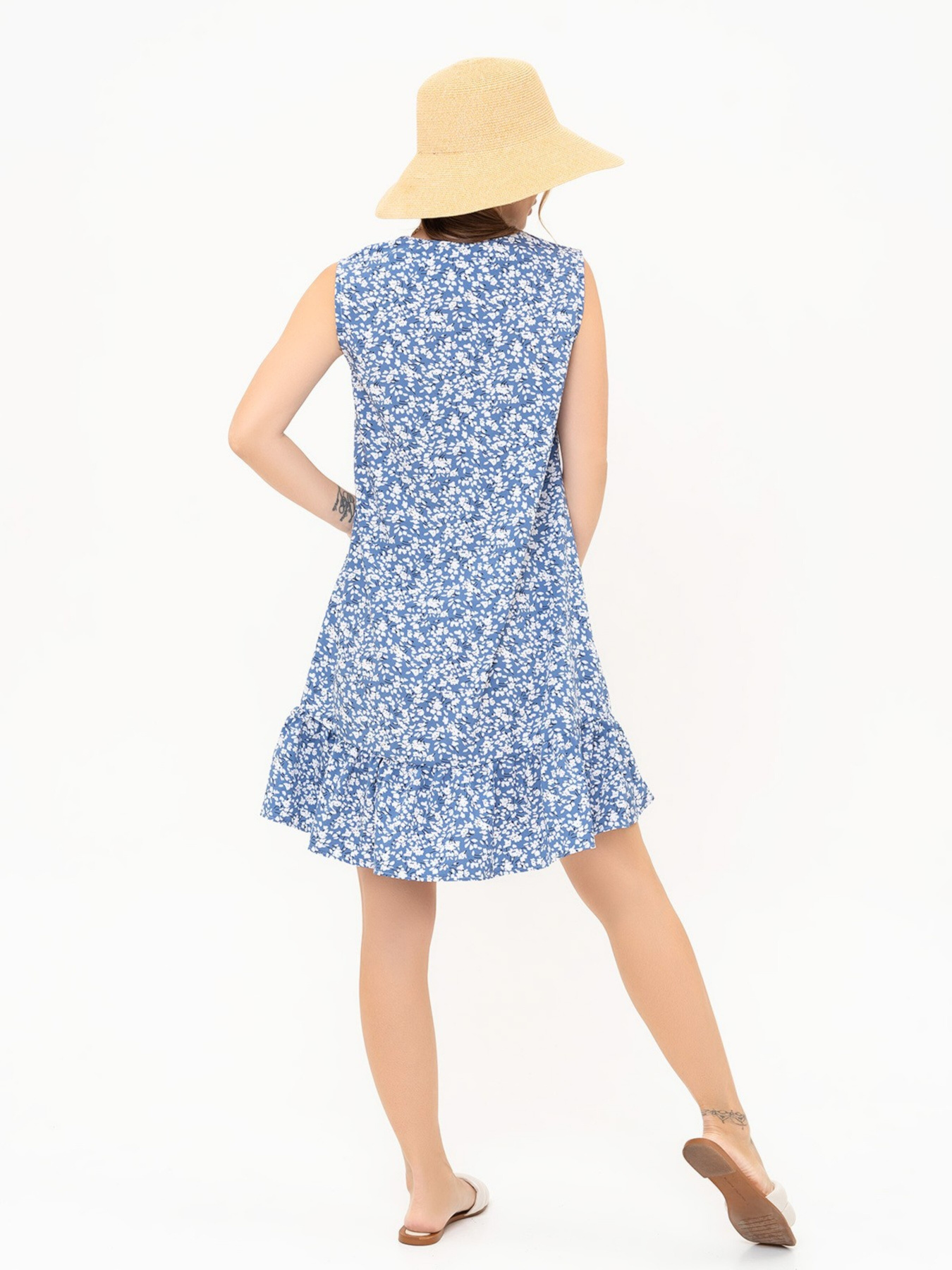 Платье мини ISSA Plus модель 13888_blue Фото