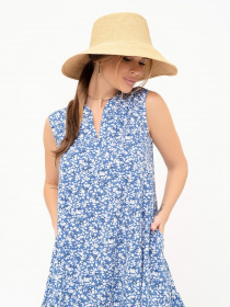 Платье мини ISSA Plus модель 13888_blue Фото