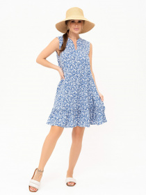 Платье мини ISSA Plus модель 13888_blue Фото