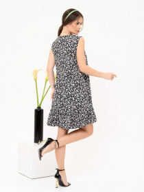 Платье мини ISSA Plus модель 13888_black Фото