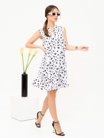 Платье мини ISSA Plus модель 13890_white Фото