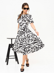 Сукня міді ISSA Plus модель 13891_white Фото