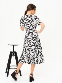 Платье миди ISSA Plus модель 13891_white Фото