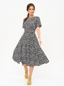 Сукня міді ISSA Plus модель 13894_black Фото