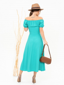 Платье миди ISSA Plus модель 13898_зеленый Фото