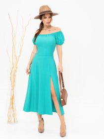Платье миди ISSA Plus модель 13898_зеленый Фото