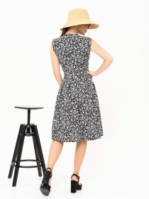 Сукня міді ISSA Plus модель 13905_black Фото