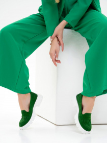 Лоферы ISSA Plus модель OB2-243_green Фото