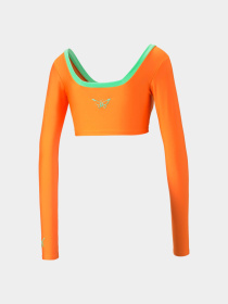 Топ спортивний PUMA x Dua Lipa Ls Crop Tee модель 536634 Фото