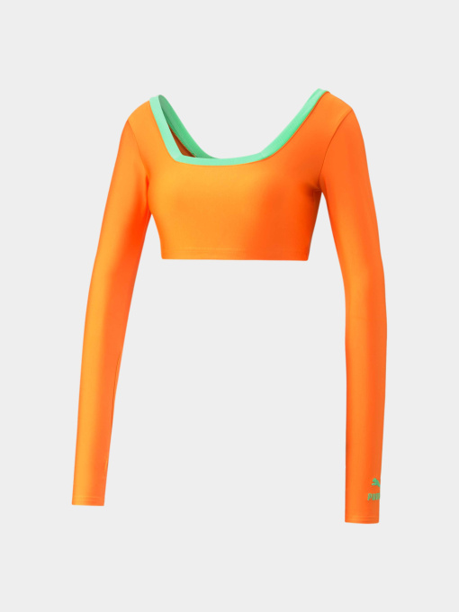 Топ спортивный PUMA x Dua Lipa Ls Crop Tee модель 536634 Фото